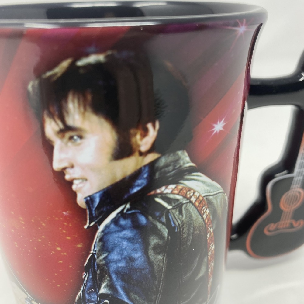 Elvis Presley Guitar Handle Mug Official Licensed Signature Collectible Cup 2015 - Picture 2 of 11